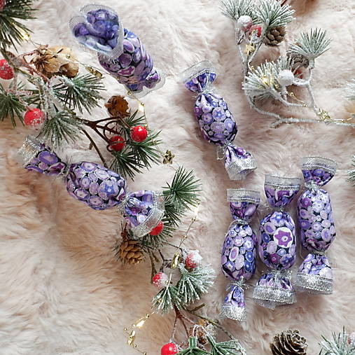 Vianočné salónky  (Fialová)