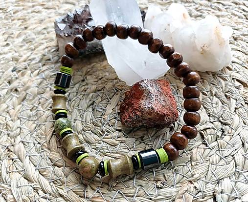 Pánske šperky - Drevený pánsky náramok 10 - 17979590_