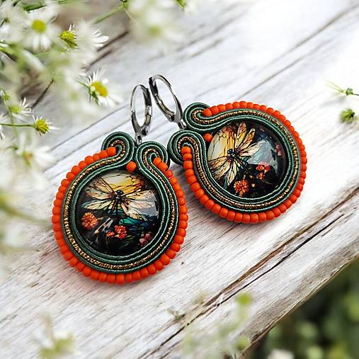 Náušnice - Soutache náušnice Layana - 17980649_