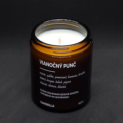 VIANOČNÝ PUNČ sójová sviečka