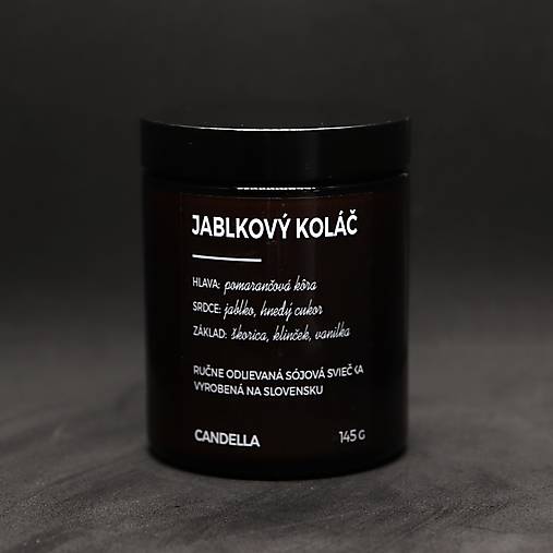 JABLKOVÝ KOLÁČ sójová sviečka