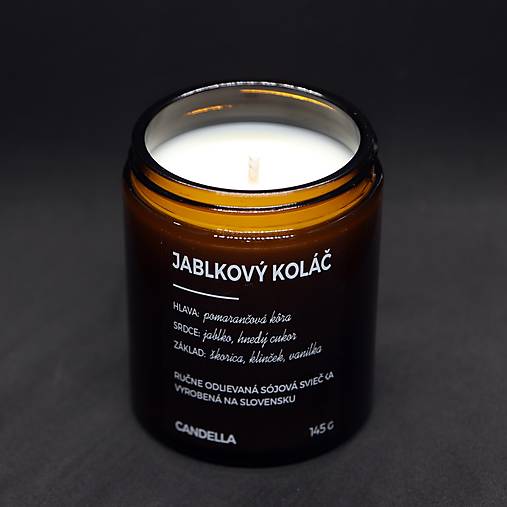 JABLKOVÝ KOLÁČ sójová sviečka