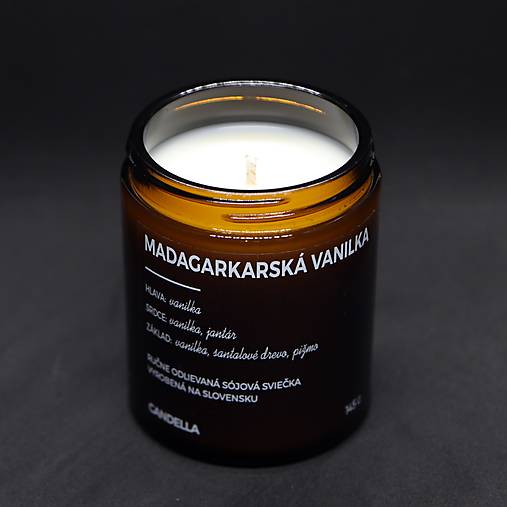 MADAGASKARSKÁ VANILKA sójová sviečka
