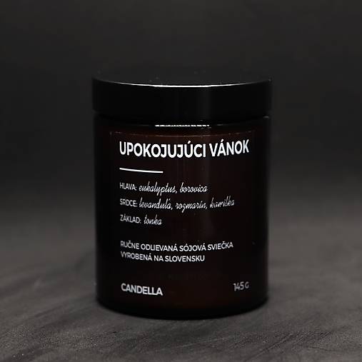 UPOKOJUJÚCI VÁNOK sójová sviečka