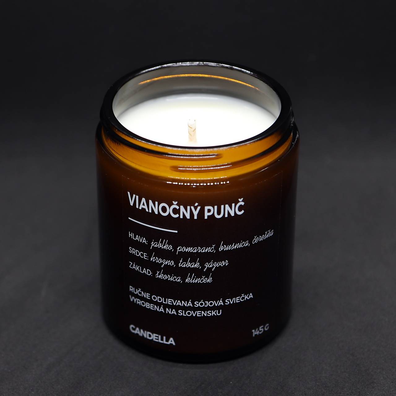 VIANOČNÝ PUNČ sójová sviečka