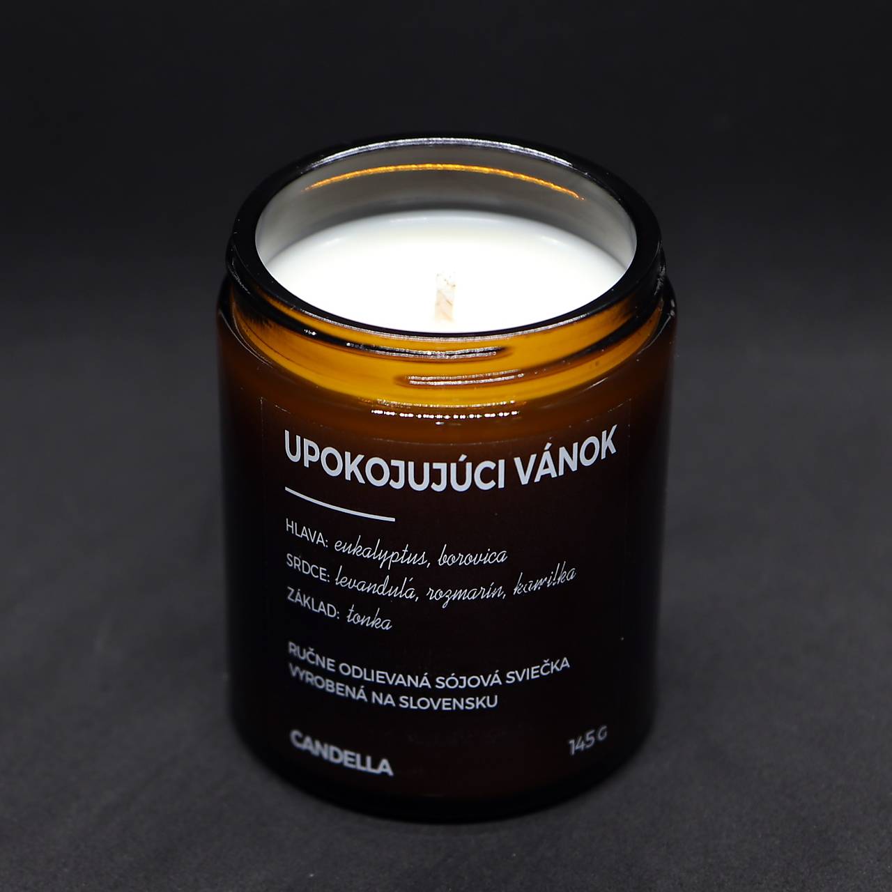 UPOKOJUJÚCI VÁNOK sójová sviečka