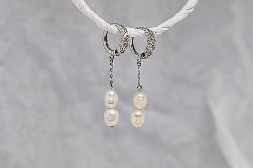 Náušnice - Náušnice MOTHER of Pearl 2 (Perlové náušnice MOTHER of Pearl 1) - 17979854_