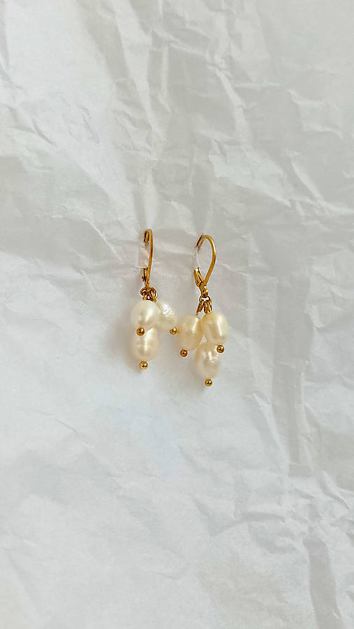 Náušnice - Náušnice MOTHER of Pearl 2 (Perlové náušnice MOTHER of Pearl 4) - 17979870_