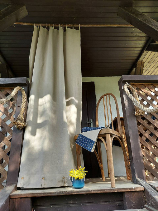 Úžitkový textil - Ľanový záves Perfect Look (rozmer 190x245 cm, riasiaca páska 5cm) - 17979962_