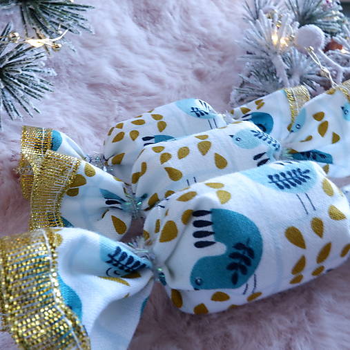 Vianočné salónky  (Tyrkysová)