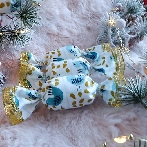 Vianočné salónky  (Tyrkysová)