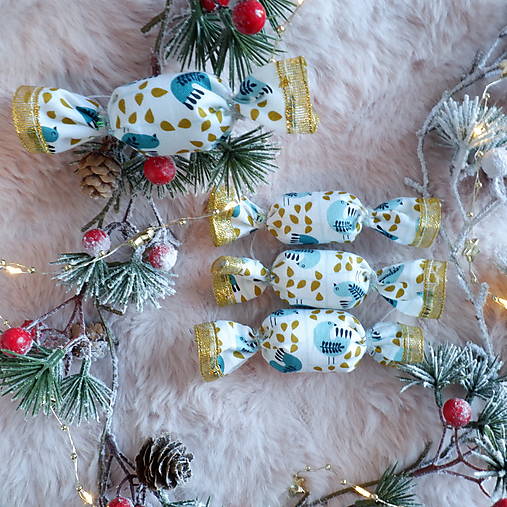 Vianočné salónky  (Tyrkysová)