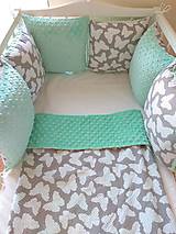 Detský textil - Sada do postieľky - vankúšikový mantinel + deka - 17983801_