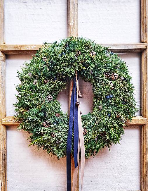 Dekorácie - Vianočný veniec Večernica - 17984908_