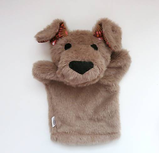 Maňuška psík chlpatý (Hnedý s hnedými uškami)