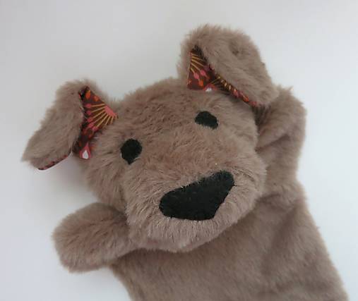 Maňuška psík chlpatý (Hnedý s hnedými uškami)