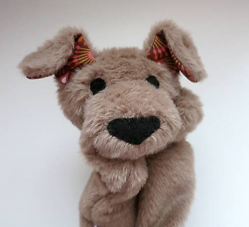 Maňuška psík chlpatý (Hnedý s hnedými uškami)