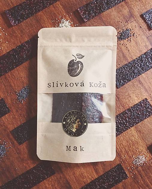 Slivková koža s makom