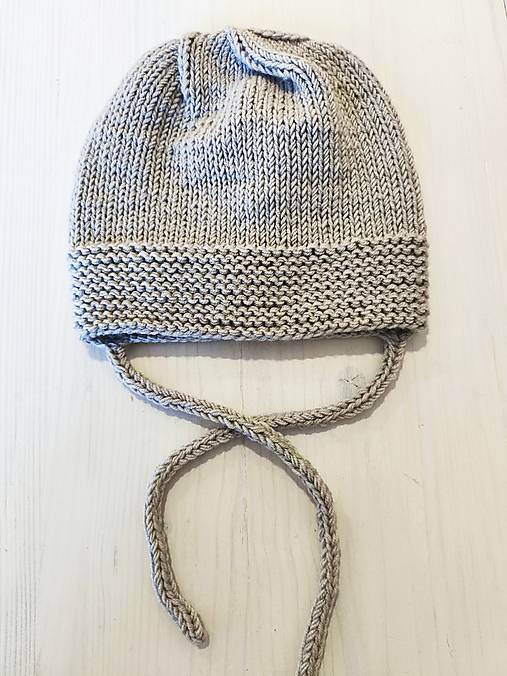 Detské čiapky - Zimná čiapočka 100% Baby merino - 17983066_