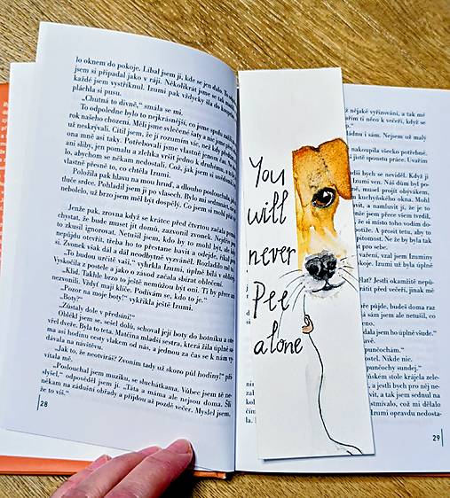 Papiernictvo - záložka do knihy psík - 17984703_