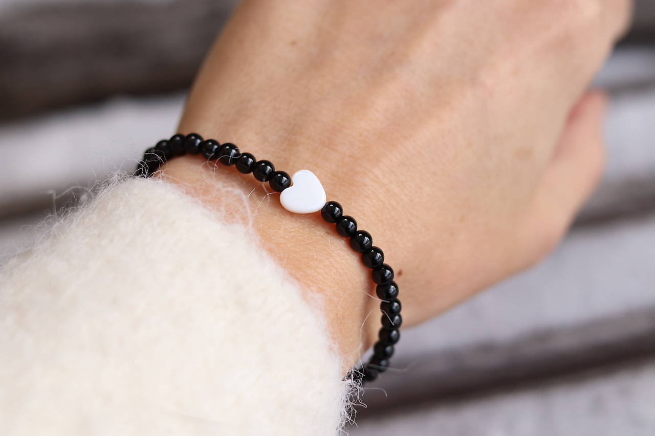 Tenký náramok onyx