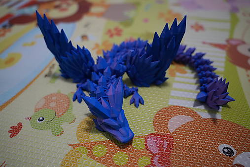 Kryštáľový drak – Fialovo-Modrý