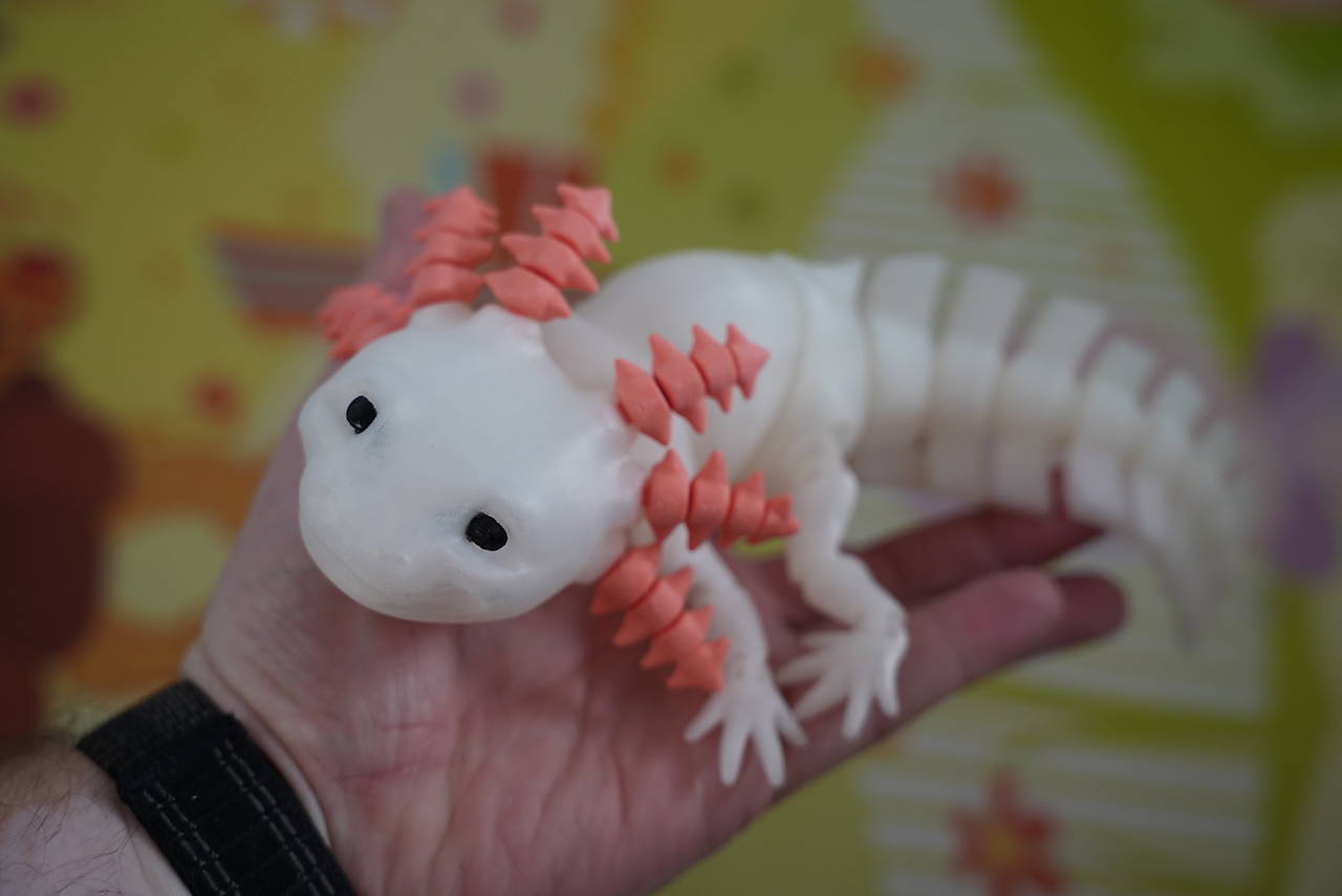 Axolotl – milá pohyblivá hračka pre deti