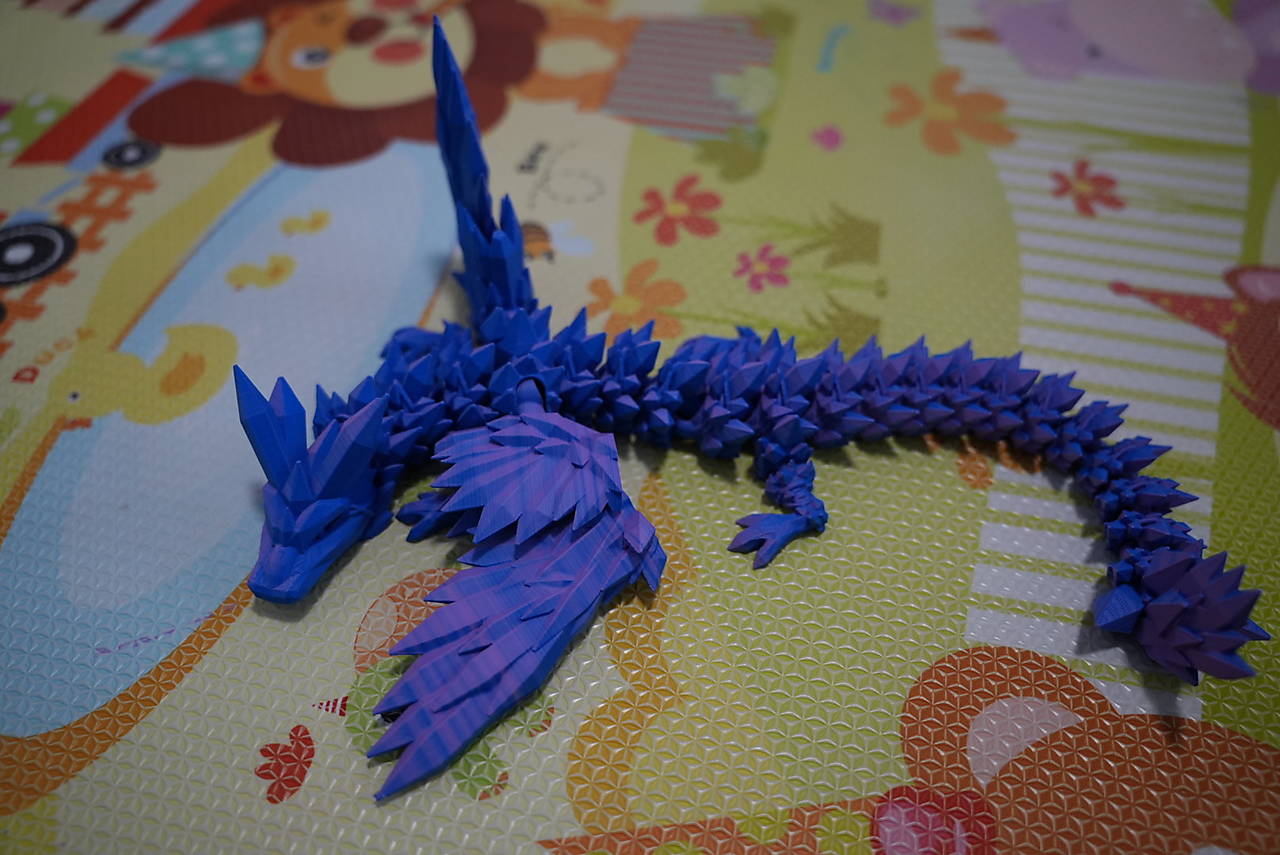 Kryštáľový drak – Fialovo-Modrý