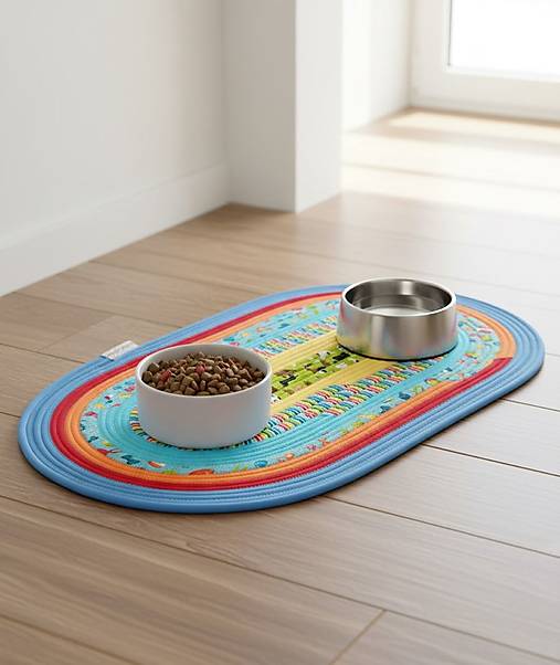 Koberček pod misku na granule pre psov