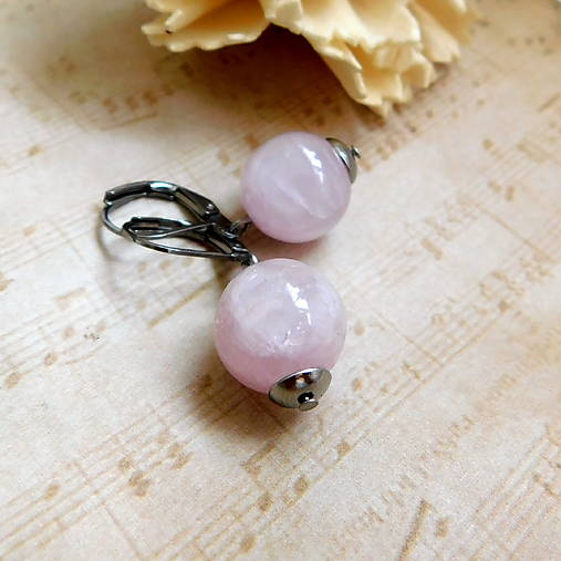 Náušnice - Kunzit - 17988140_