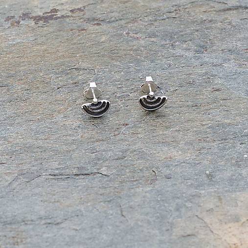 Náušnice - Náušnice zo striebra - Pruhy01 - 17985498_