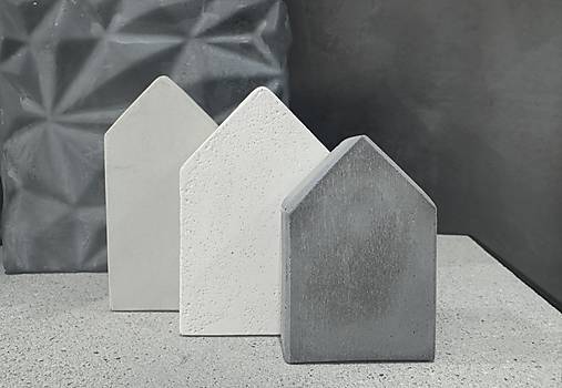 Dekorácie - Betónová Mini Dedinka - 17985356_