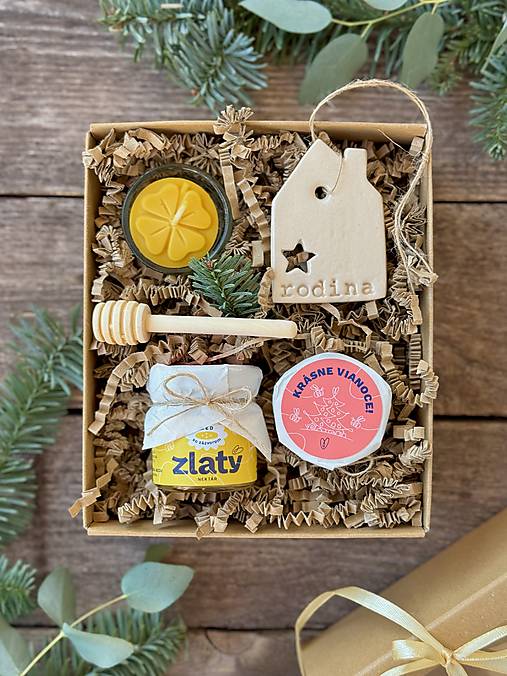 Potravinové darčekové sady - Vianočný darček Chvíľka radosti - 17986148_