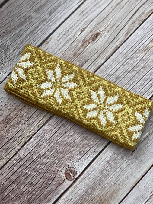 Čiapky, čelenky, klobúky - Hrejivá dvojvrstvová čelenka - 17986405_