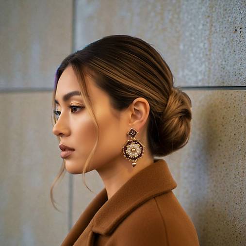 Náušnice - Korálkové náušnice GEORGIA - 17986800_