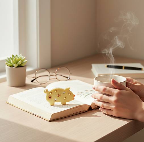 Brošne - Brošňa ZLATÉ PRASIATKO - 17987934_