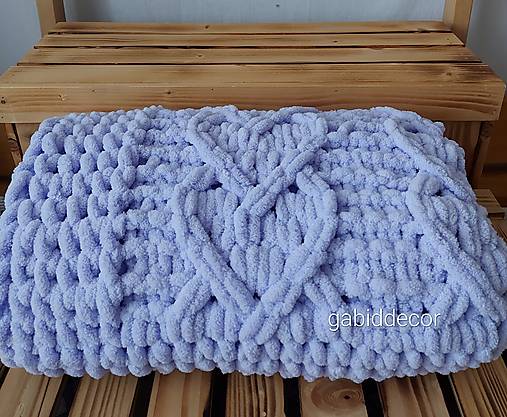 Detská deka do kočíka/do postieľky z vlny alize puffy