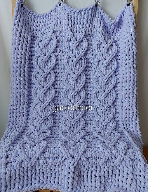 Detská deka do kočíka/do postieľky z vlny alize puffy