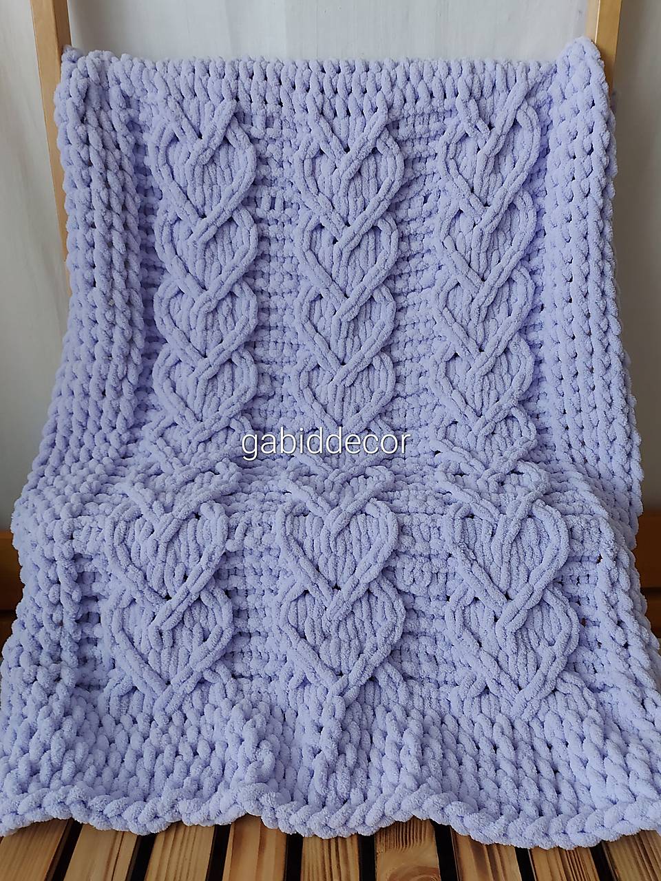 Detská deka do kočíka/do postieľky z vlny alize puffy