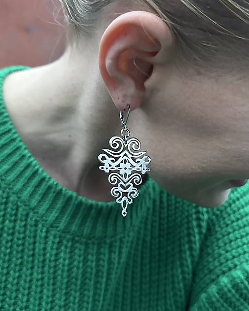 Náušnice - Náušnice HANA Liptov z chirurgickej ocele - 17986345_