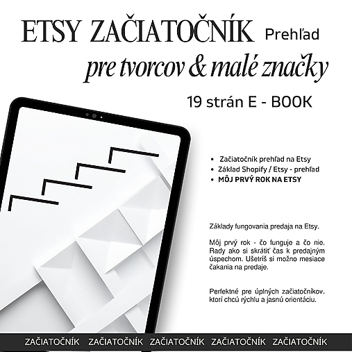 E - BOOK -  Ako začať na Etsy prehľad – PDF