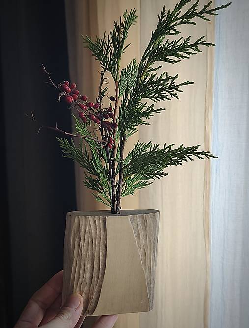 Dekorácie - váza Drievko II - 17985385_