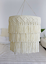 Svietidlá - Macramé luster - 17989203_