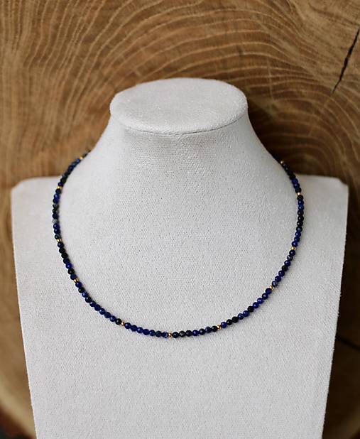 Náhrdelníky - Náhrdelník choker - sodalit - 17990485_