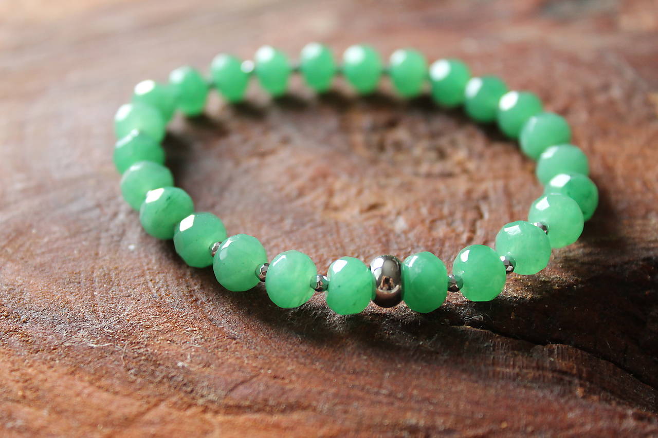 Avanturín Lux rondelle výbrus strieborné doplnky