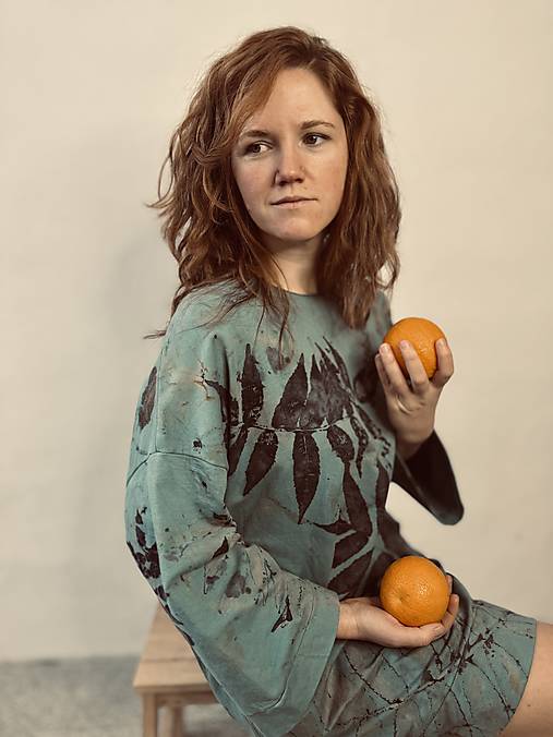 saty s vreckami .kimono blue.