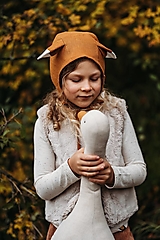 Detské čiapky - Líška uškatá - 17990103_