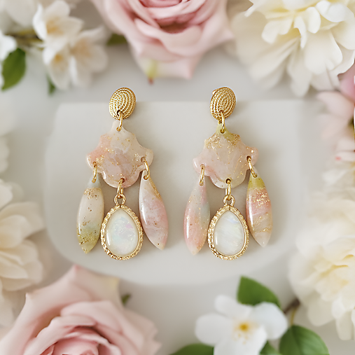 Náušnice - Trésor de Pastel - Odlesky náušnice z polymérovej hmoty - 17989415_