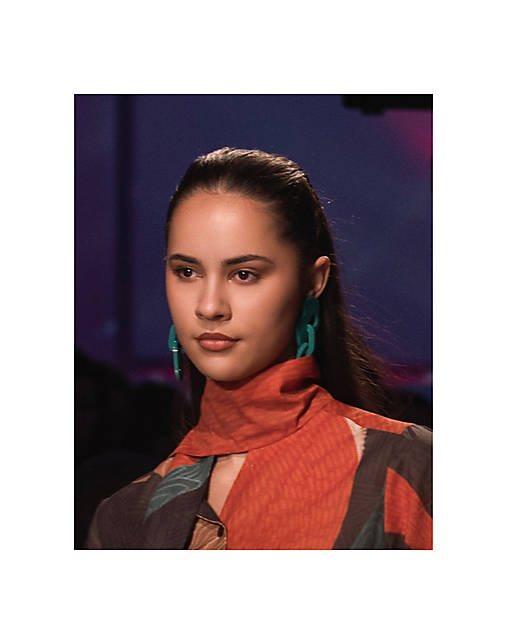 Modrozelené veľké náušnice