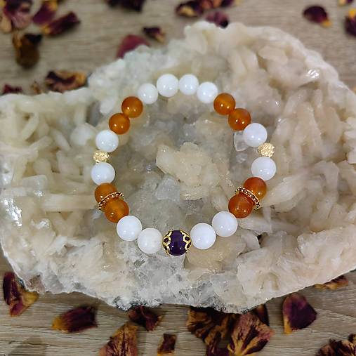 Náramky - Energeticky kódovaný náramok – Láska, Intuícia a Osudová Energia - 17988972_